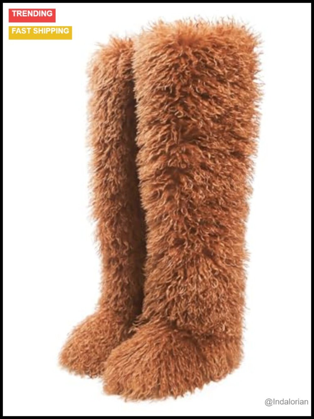 Faux Fur Thigh High Over The Knee Winter Snow Boots Pull-On Tall 28"